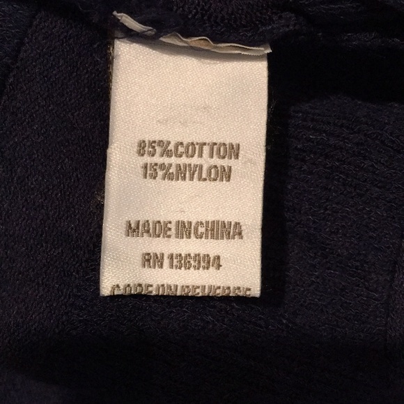 NWOT Vila Navy Blue Open Front Cardigan S Crochet - Picture 7 of 7